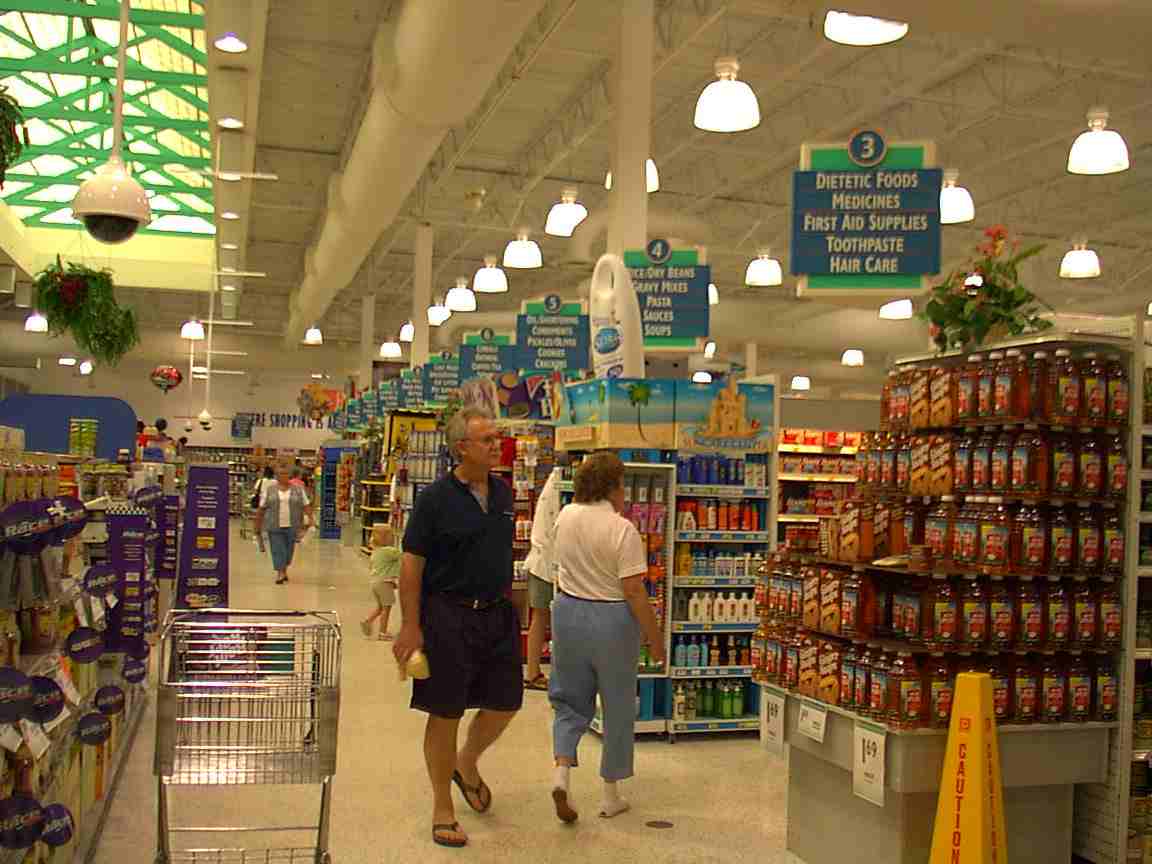 A view of the inside of Publix 